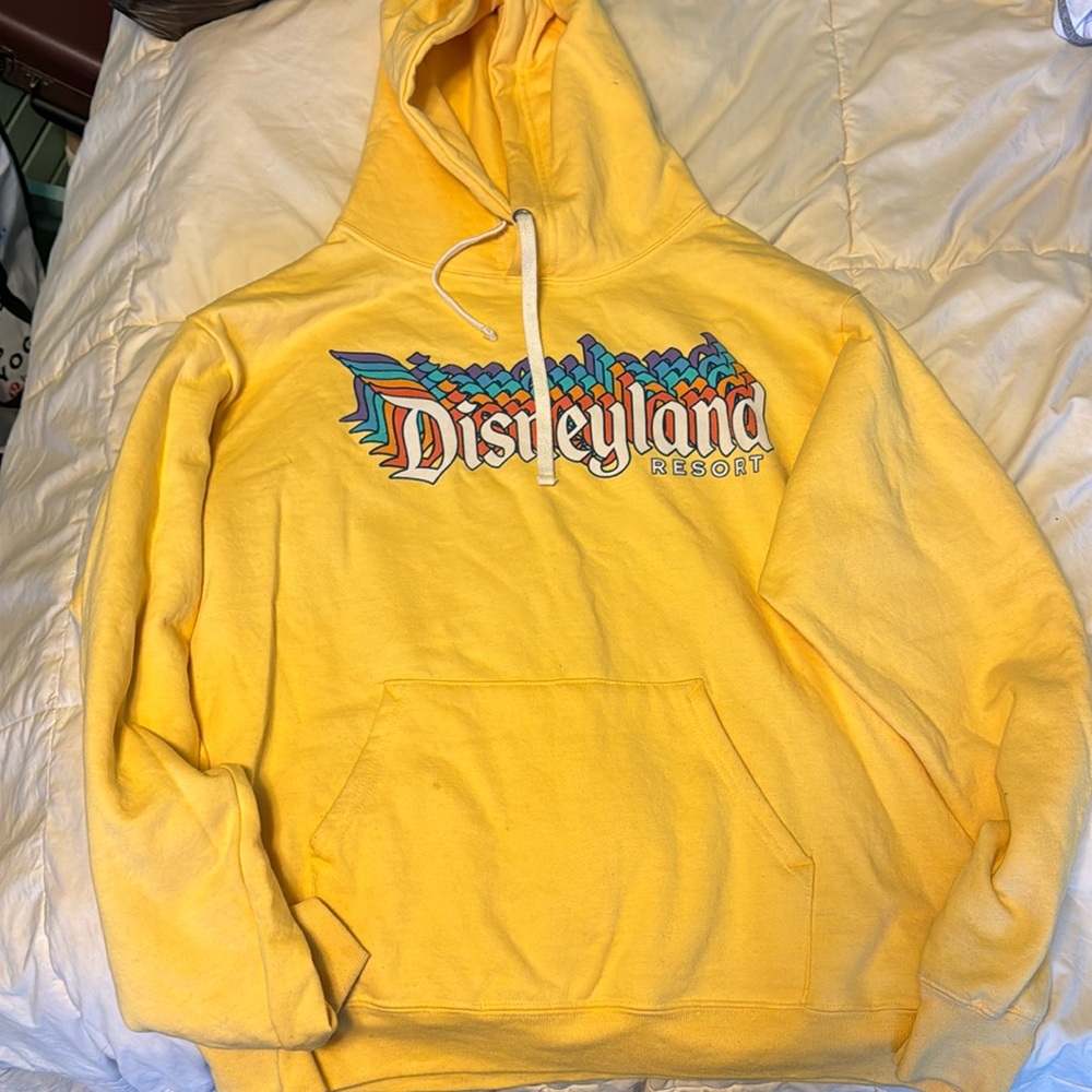 Disneyland yellow retro hoodie